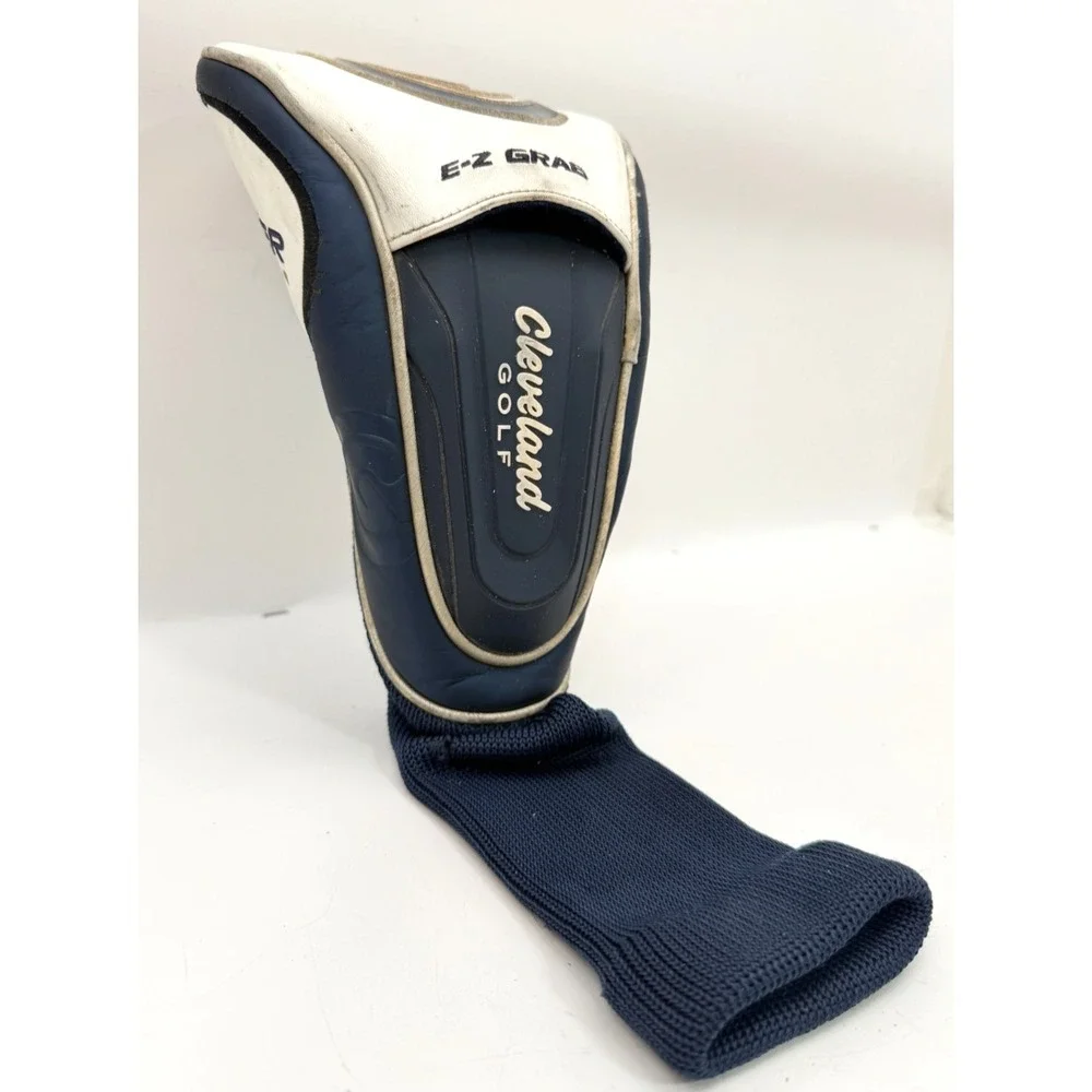 Cleveland Launcher Ultralite Driver Golf Club Headcover Navy White EZ Grab